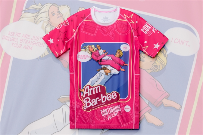 Continuous Flow Arm Bar-bee Short Sleeve Rash Guard